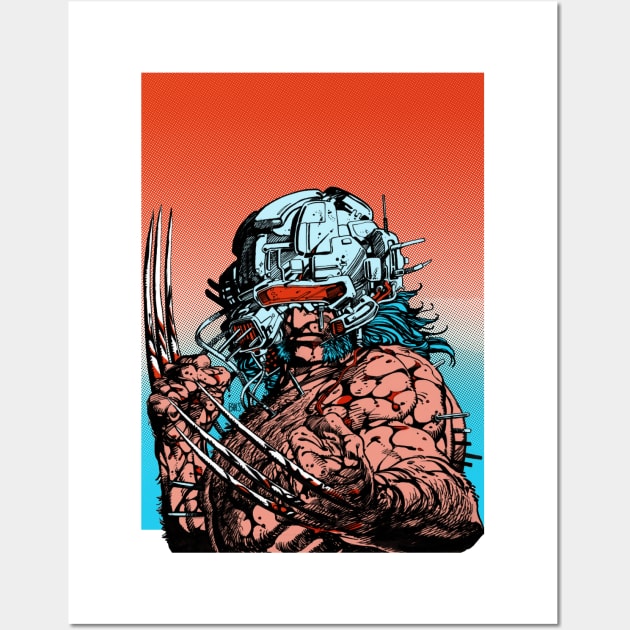 Weapon X Riso Wall Art by SkipBroTees